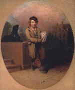 Henry Inman News Boy oil painting artist